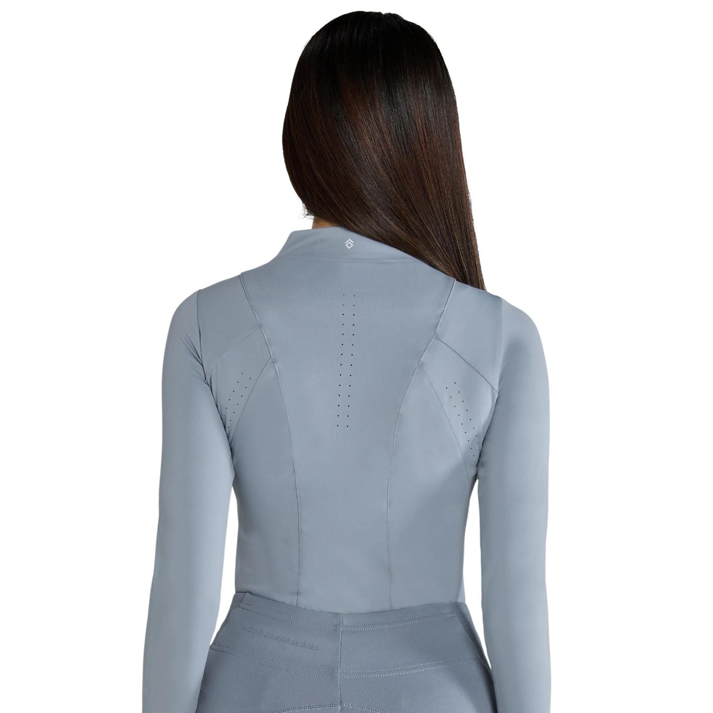 Aztec Diamond Core Long Sleeve Base Layer - Ash Blue