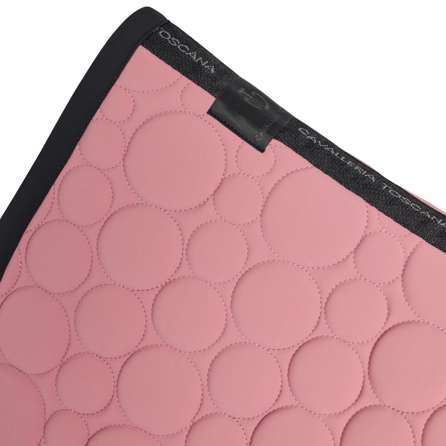 Cavalleria Toscana Circular Dressage Pad - Dusty Pink/Black