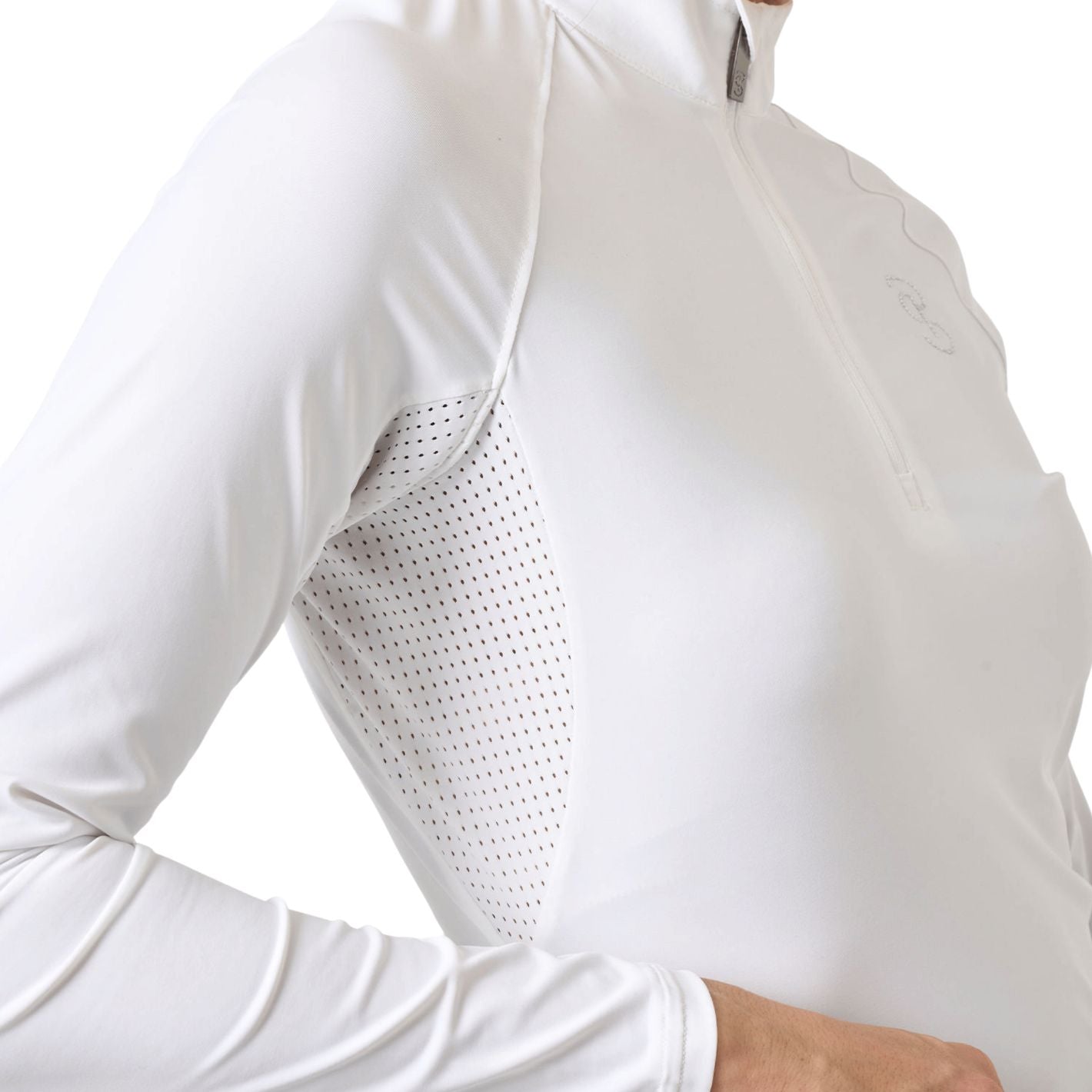 PS of Sweden Evelina Crystal Logo Shirt - White