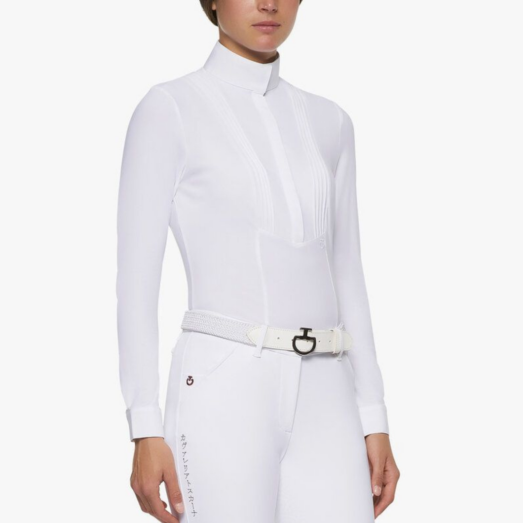 Cavalleria Toscana American Long Sleeve Shirt - White