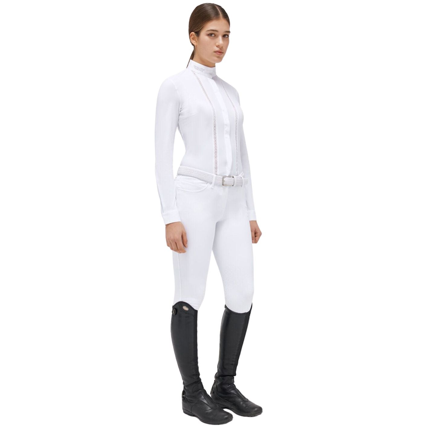 Cavalleria Toscana Sangallo Long Sleeve Shirt - White