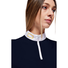 Load image into Gallery viewer, RG by Cavalleria Toscana Mesh &amp; Jersey Long Sleeve Shirt - Black
