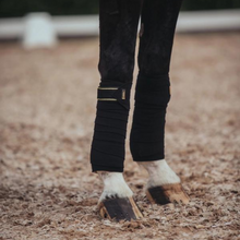 Load image into Gallery viewer, Equestrian Stockholm Bandages - Black Gold
