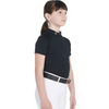 Equestro Kids Training Polo - Black