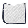 Equestrian Stockholm Dressage Pad - Modern White Navy