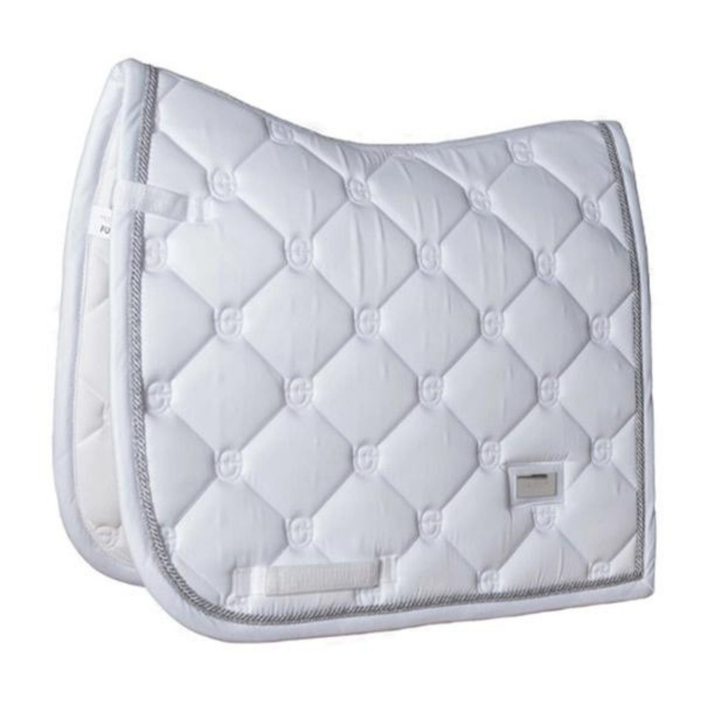 Equestrian Stockholm Dressage Pad - White Silver