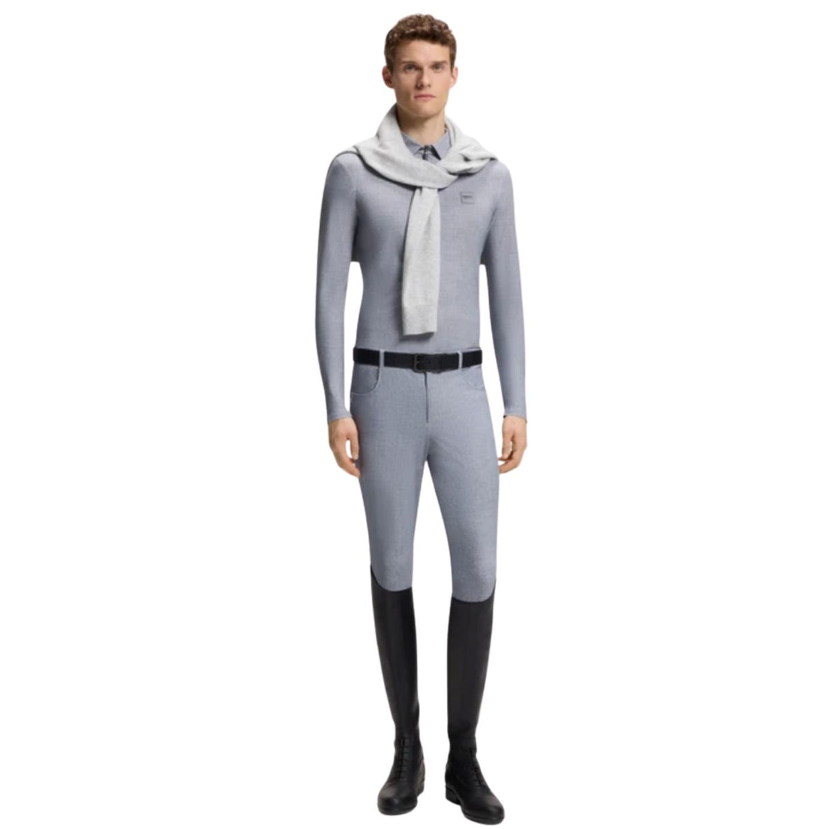 Boss Equestrian Eaton Shirt - Grey Melange