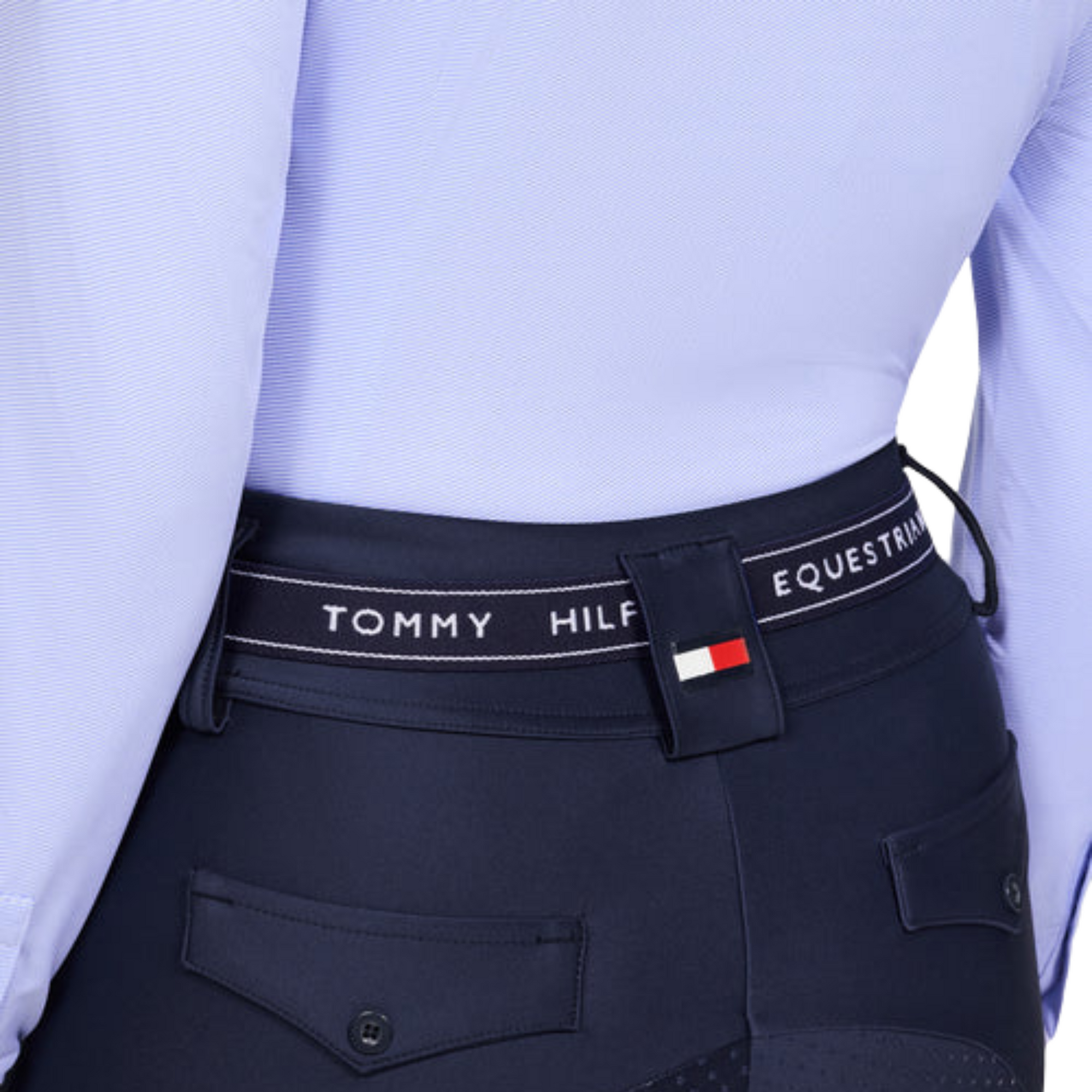 Tommy Hilfiger Cambria Stripe Belt - Navy