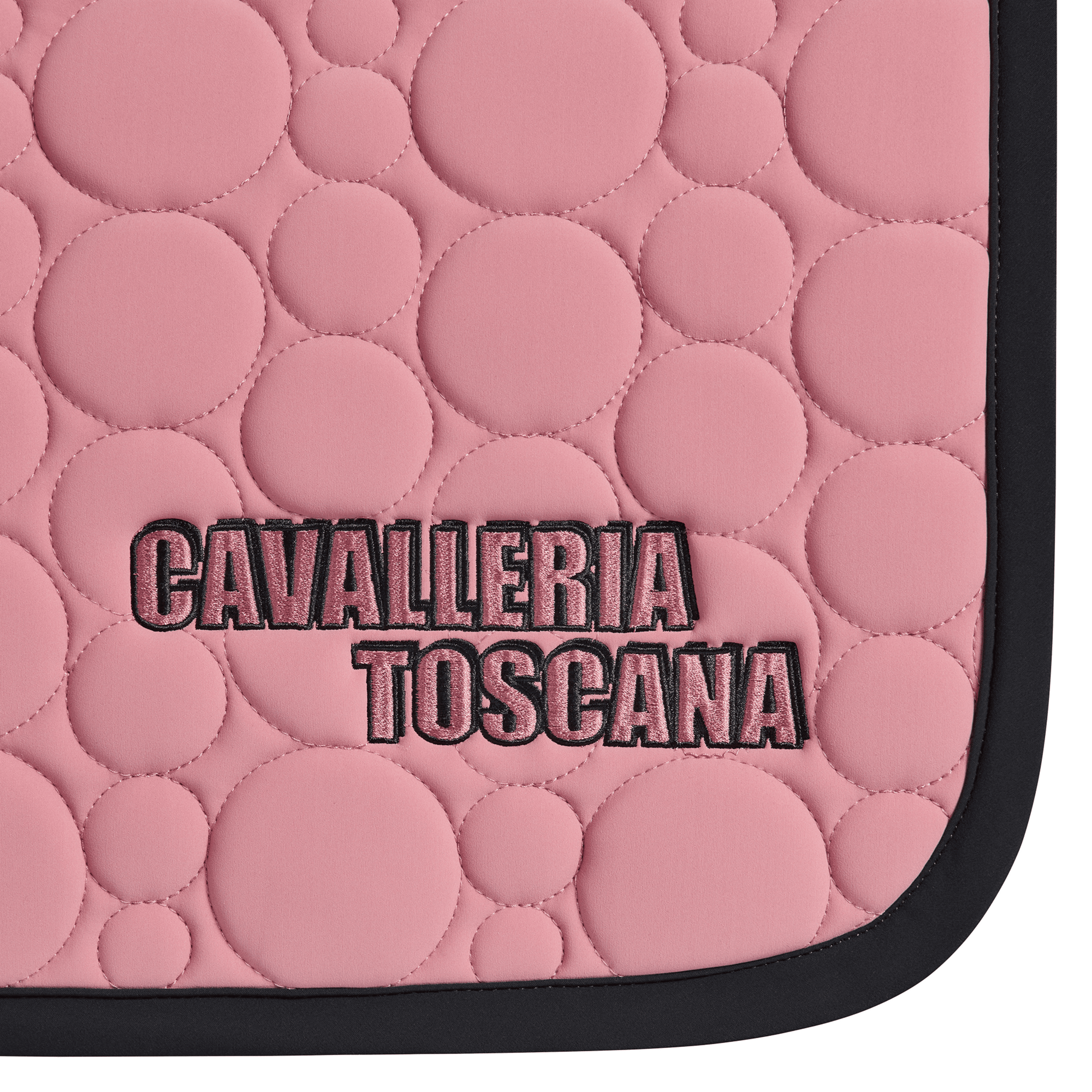 Cavalleria Toscana Circular Dressage Pad - Dusty Pink/Black
