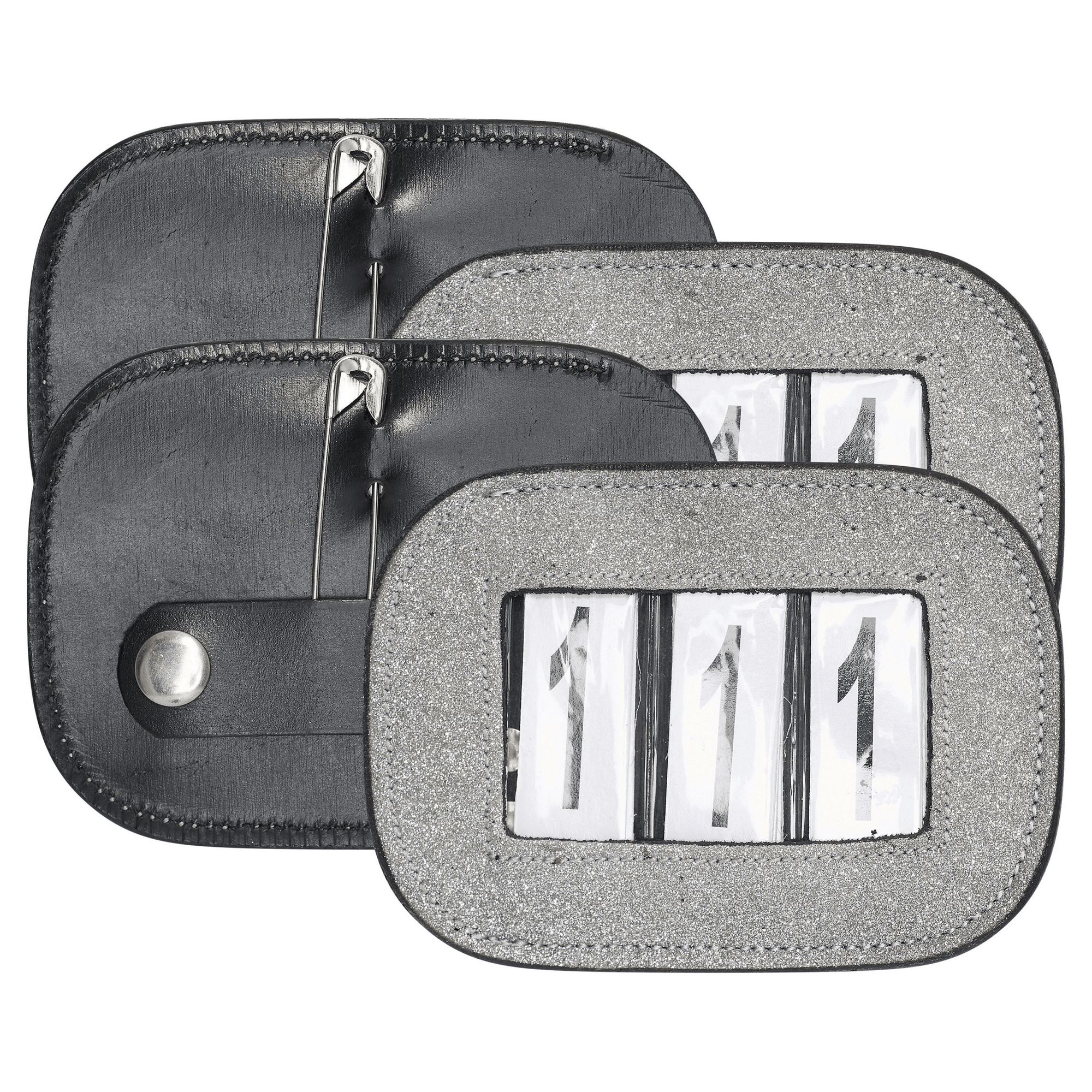 Imperial Riding Number Holder Glitter - Silver