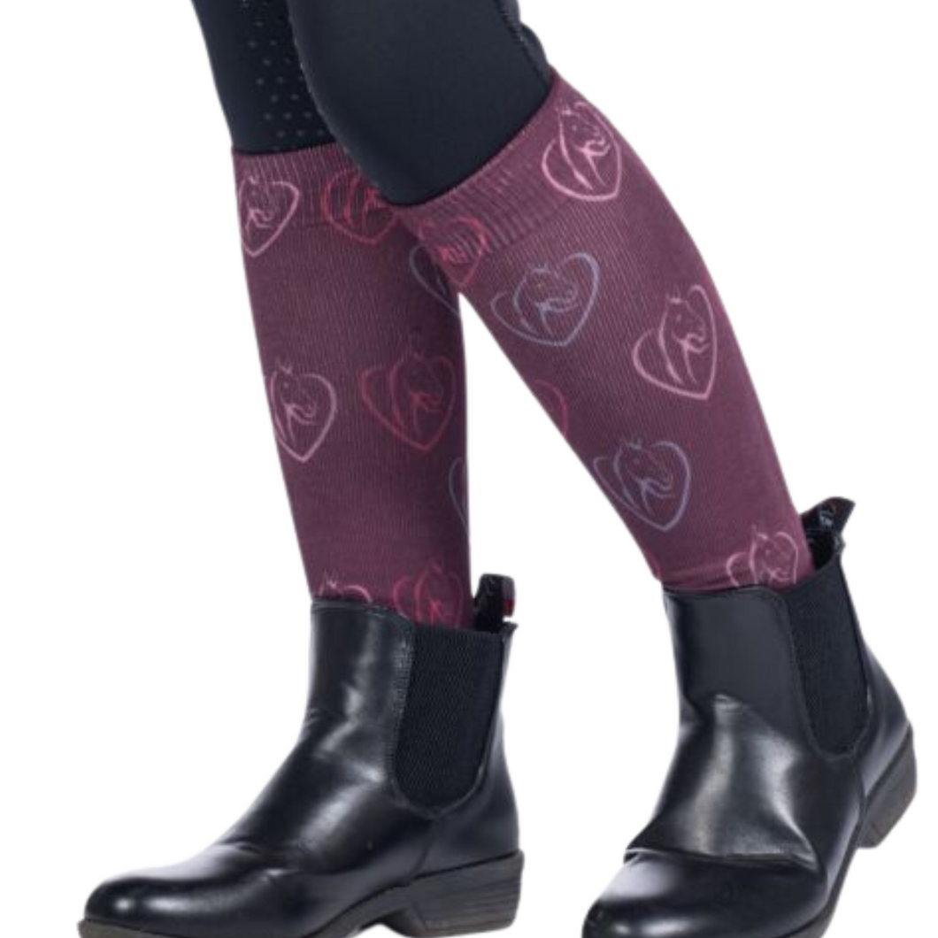 HKM Amelie Kids Socks - Wine Red