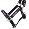 QHP Headcollar - Black/Pink Unicorn