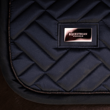 Load image into Gallery viewer, Equestrian Stockholm Jump Saddle Pad - Modern Dark Ocean
