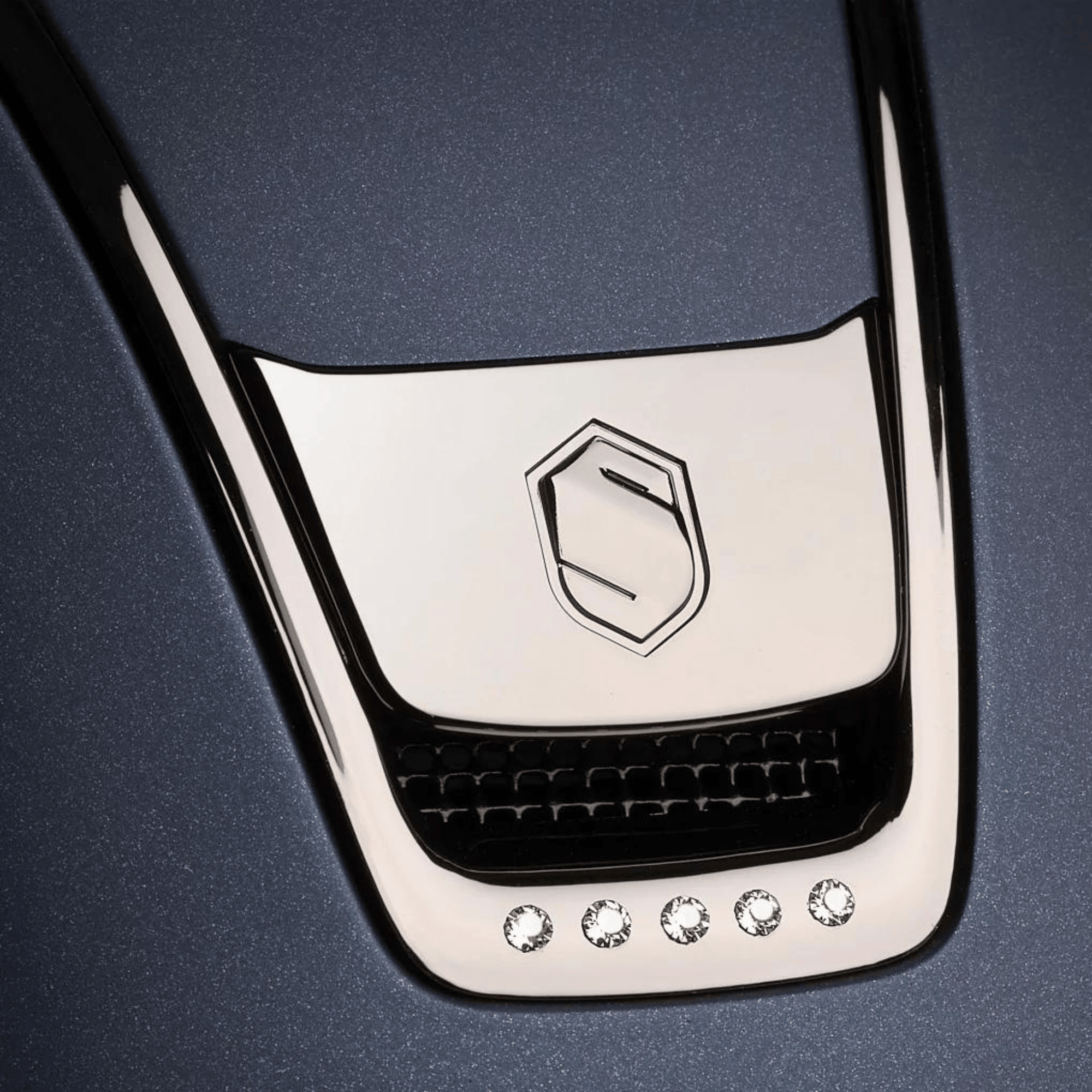 Samshield 2.0 Shadowmatt Helmet - Navy 5 Swarovski Blazon