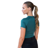 Equestrian Stockholm Dynamic Short Sleeve Base Layer Top - Teal Blue