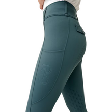 Load image into Gallery viewer, PS of Sweden Katja Riding Tights - Smokey Teal
