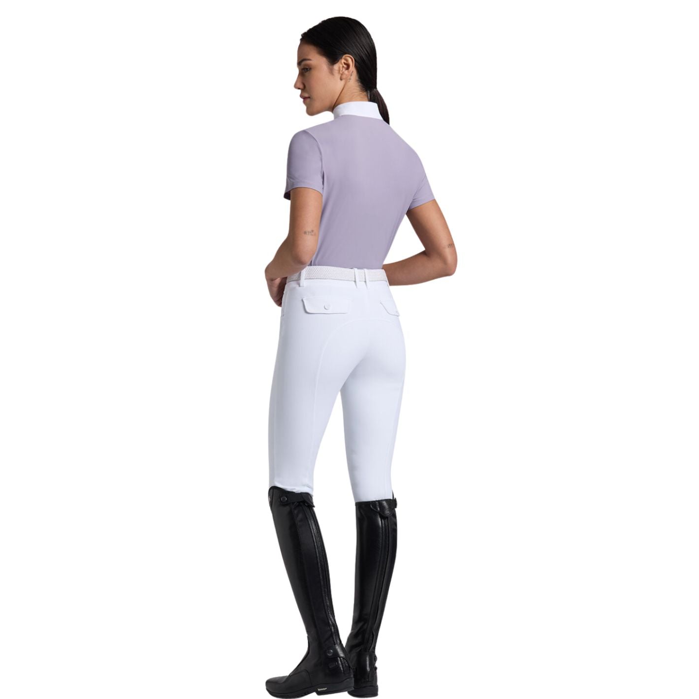 RG by Cavalleria Toscana Mesh & Jersey Short Sleeve Shirt - Wisteria