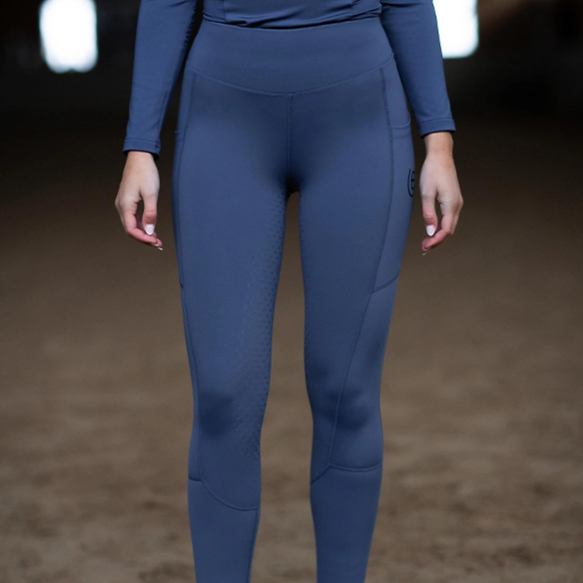 Equestrian Stockholm Tights - Dark Venice