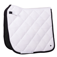 Load image into Gallery viewer, PresTeq Dressage Saddle Pad - White/Black
