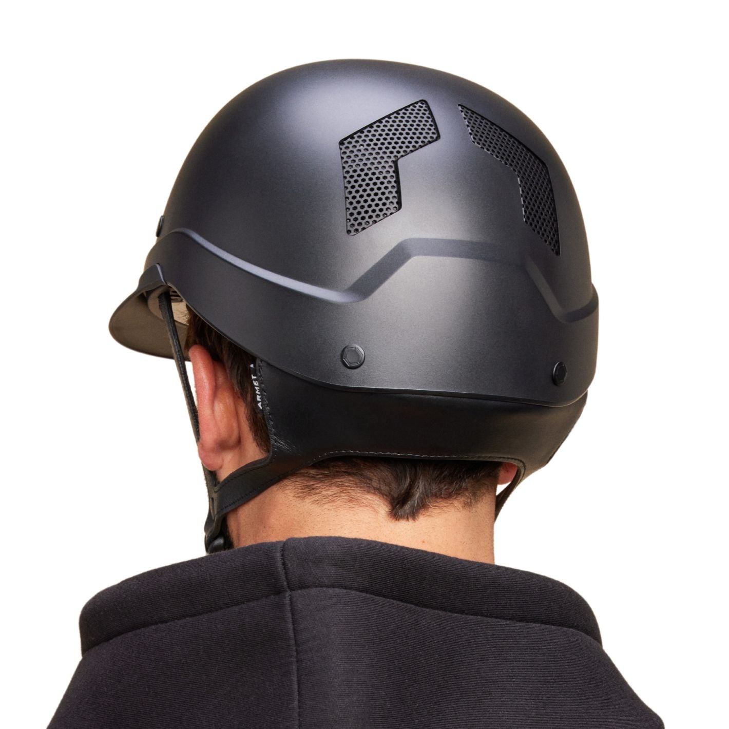 Flex-On Armet Dark Mixte Helmet - Black with Black Chinstrap