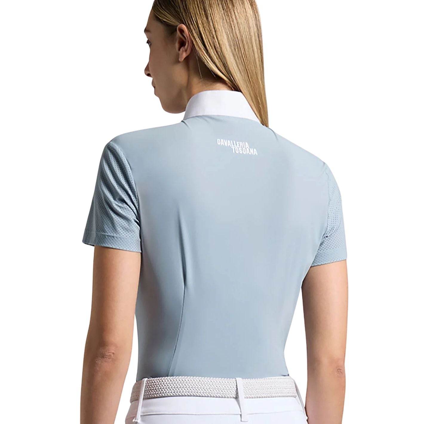 Cavalleria Toscana Technical Competition Shirt - Blue Fog