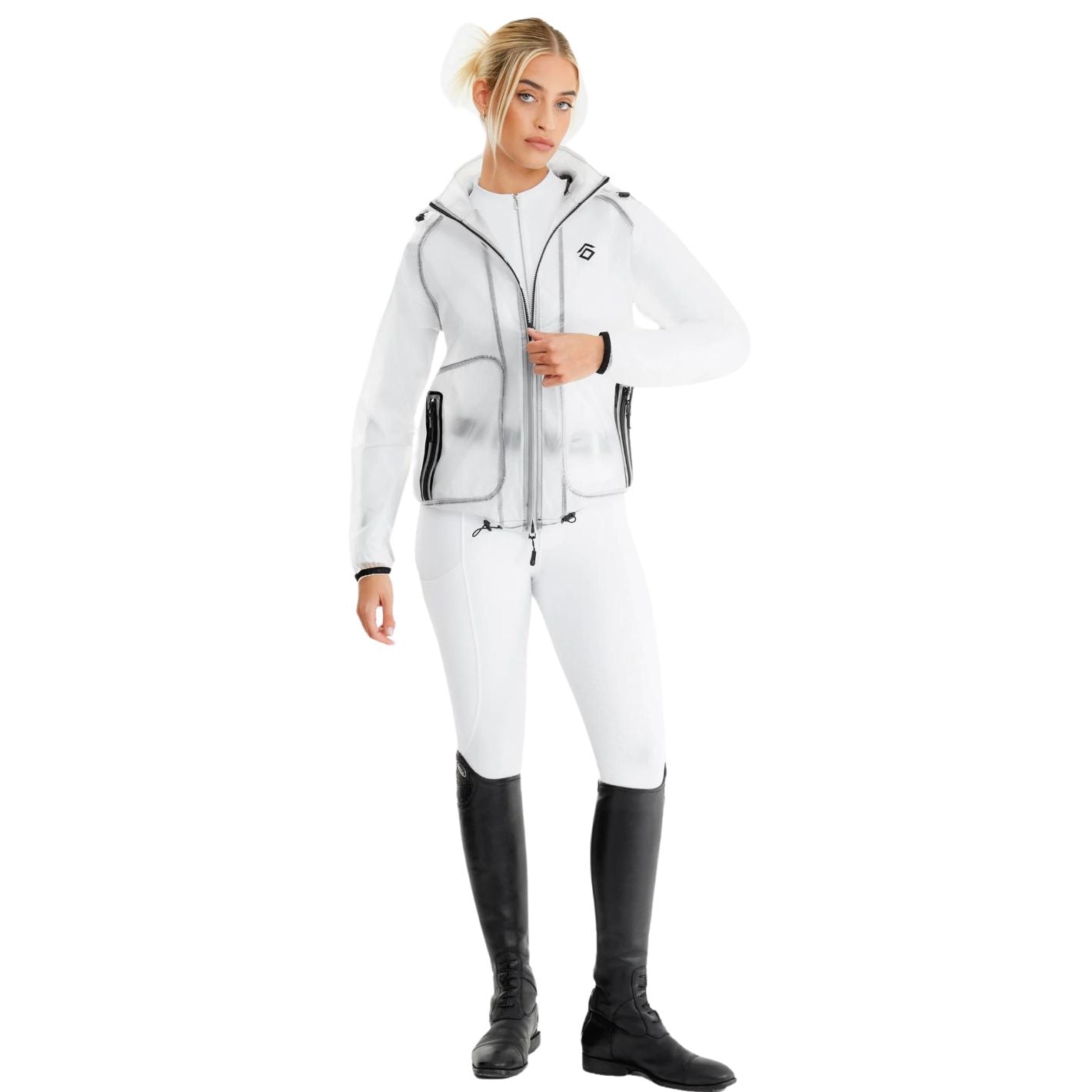 Aztec Diamond Rain Jacket - Clear