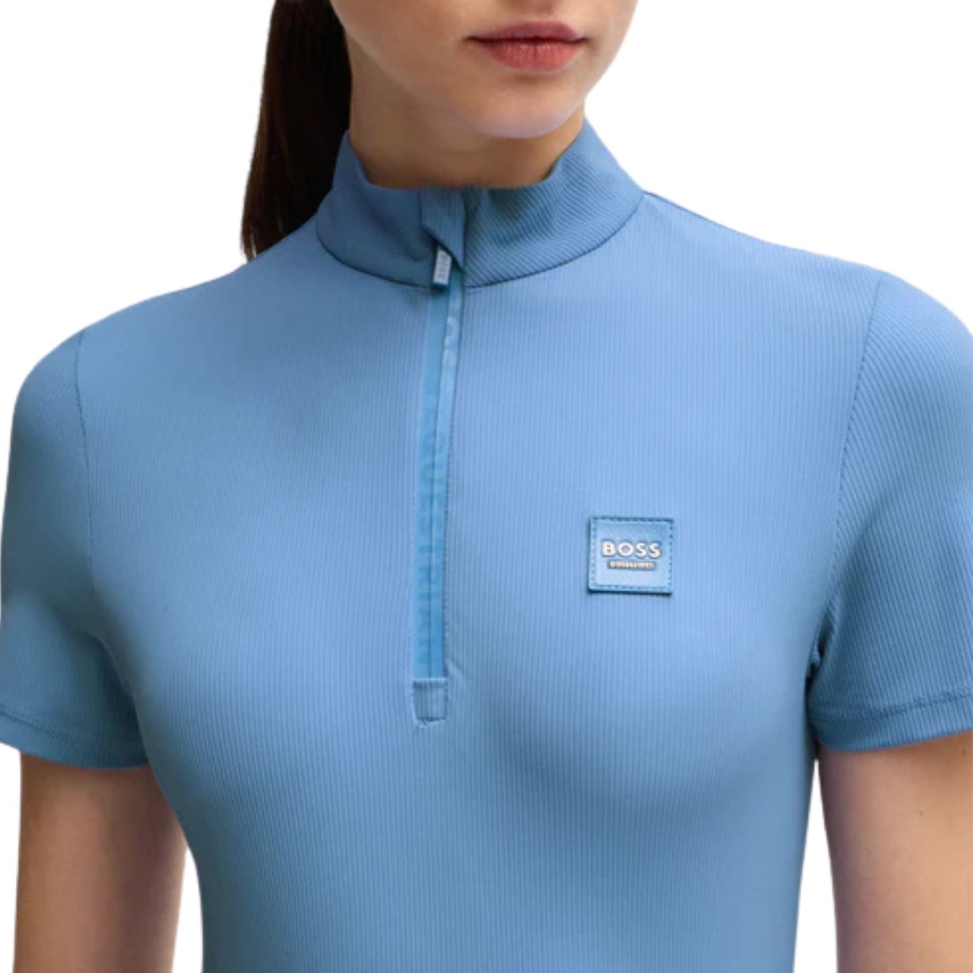 Boss Equestrian Maira Stripes Training Shirt - Riviera