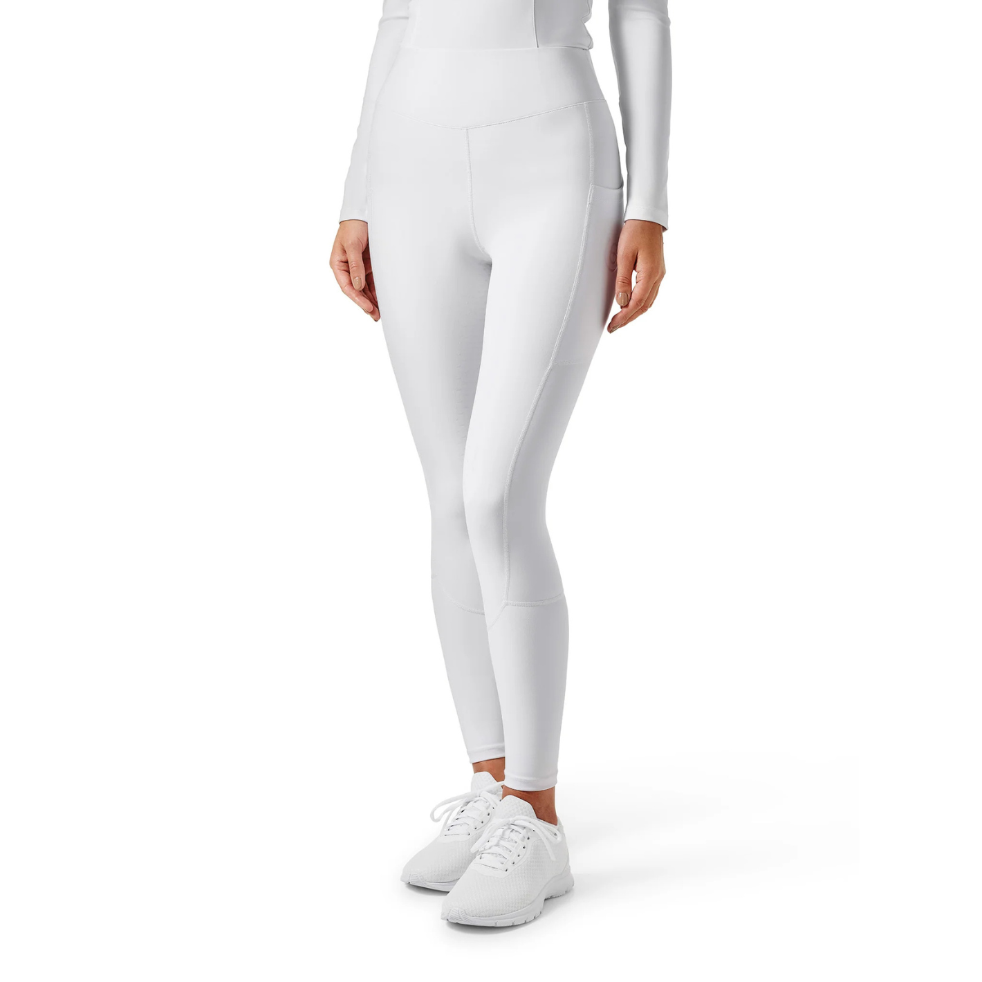 Equestrian Stockholm Tights - White