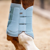 Equestrian Stockholm Mesh Brushing Boots - Ice Blue