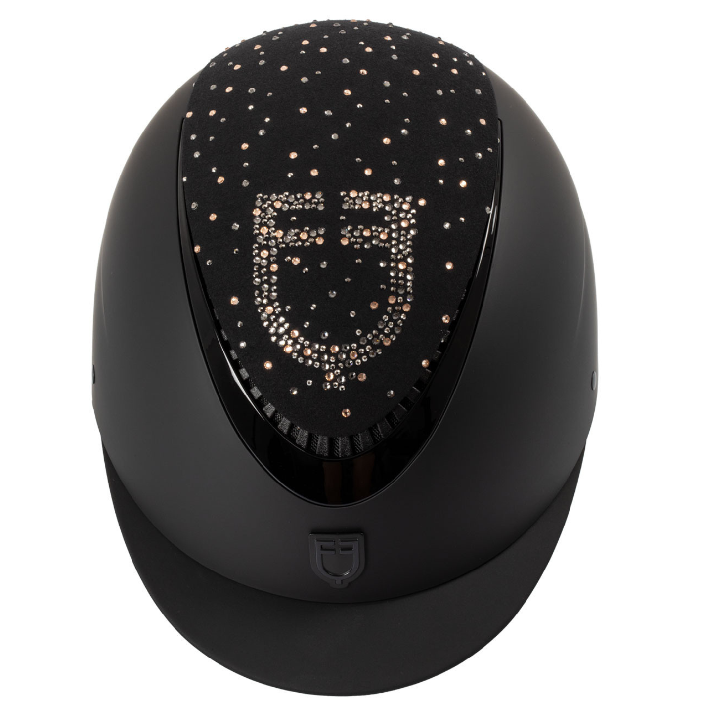 Equestro Proxima Rhinestone Helmet - Black