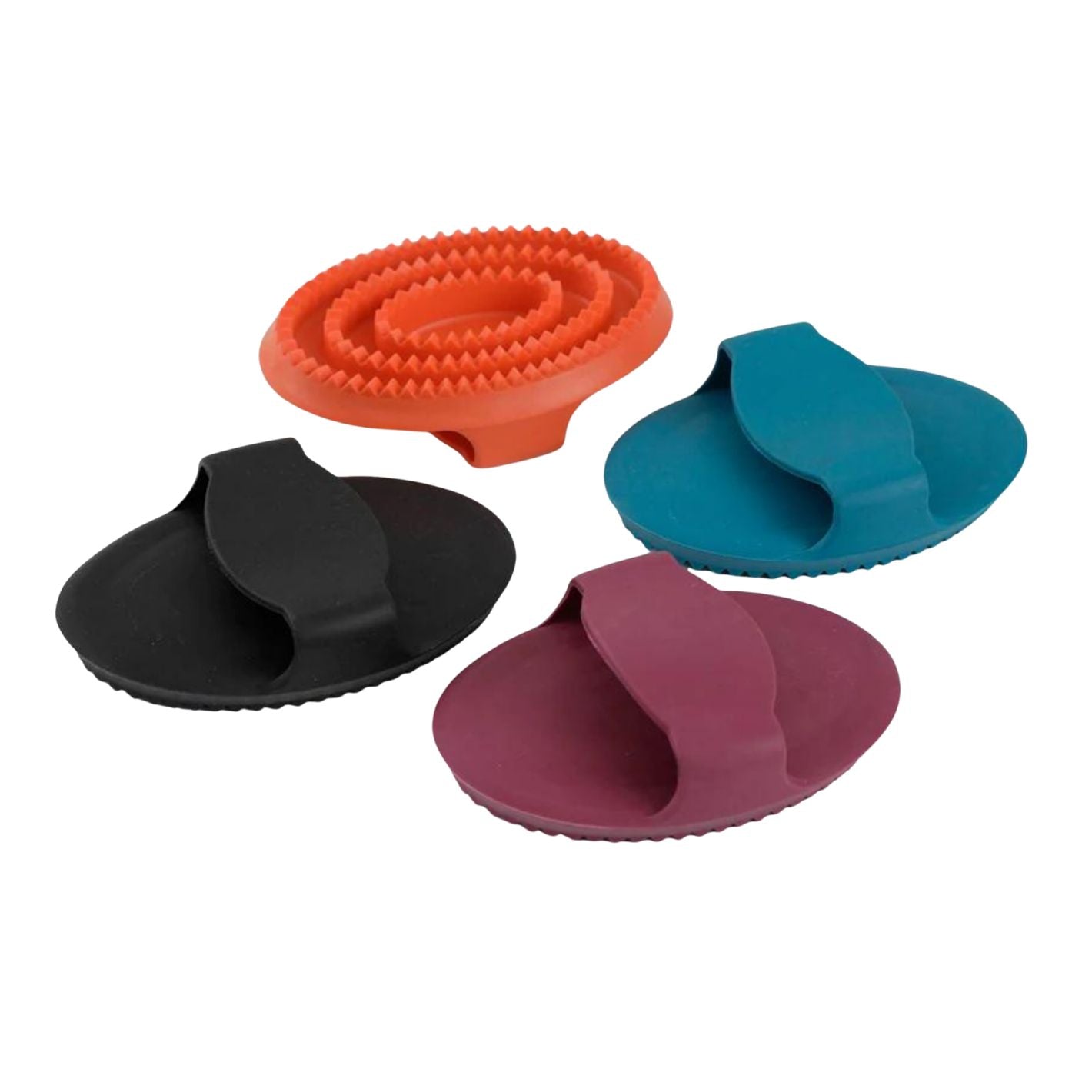 Premier Equine Rubber Curry Comb - Orange