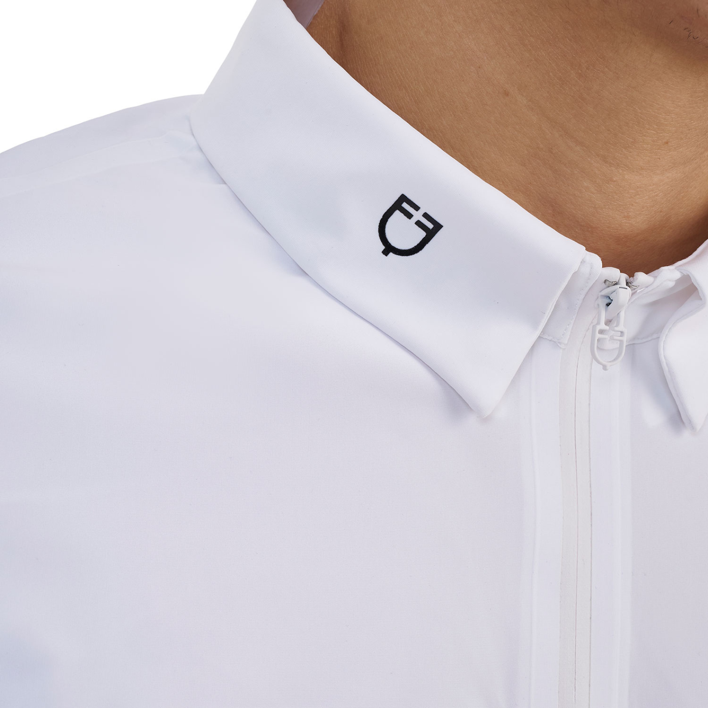 Equestro RiderTechnology Shirt - White/Grey