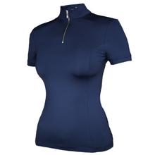 Load image into Gallery viewer, Equestrian Stockholm UV Protection Short Sleeve Top - Midnight Blue
