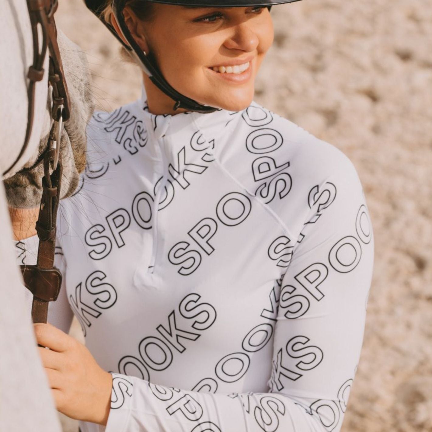 Spooks Niena Shirt - White/Navy