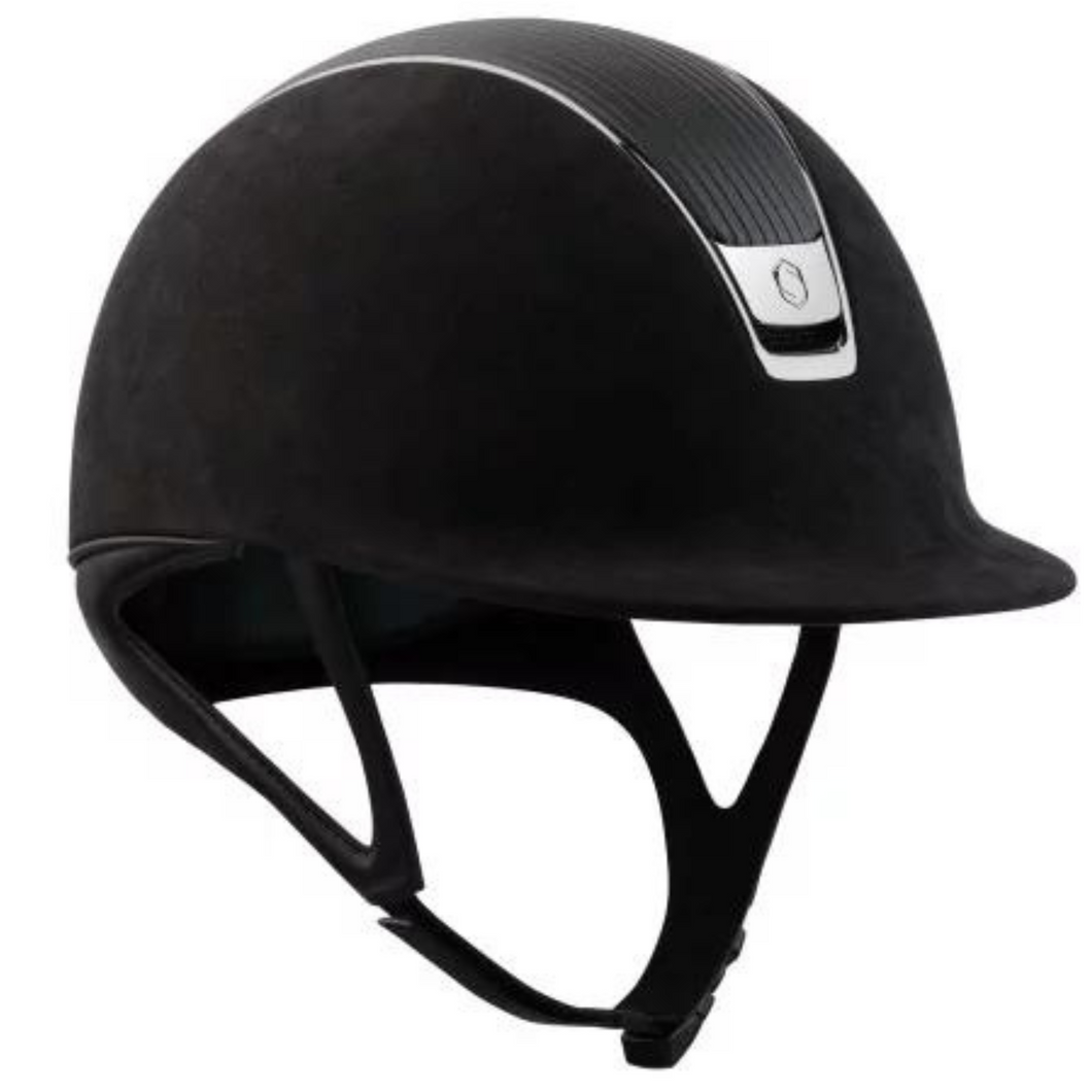 Samshield 2.0 Premium Alcantara Helmet - Black Leather Top