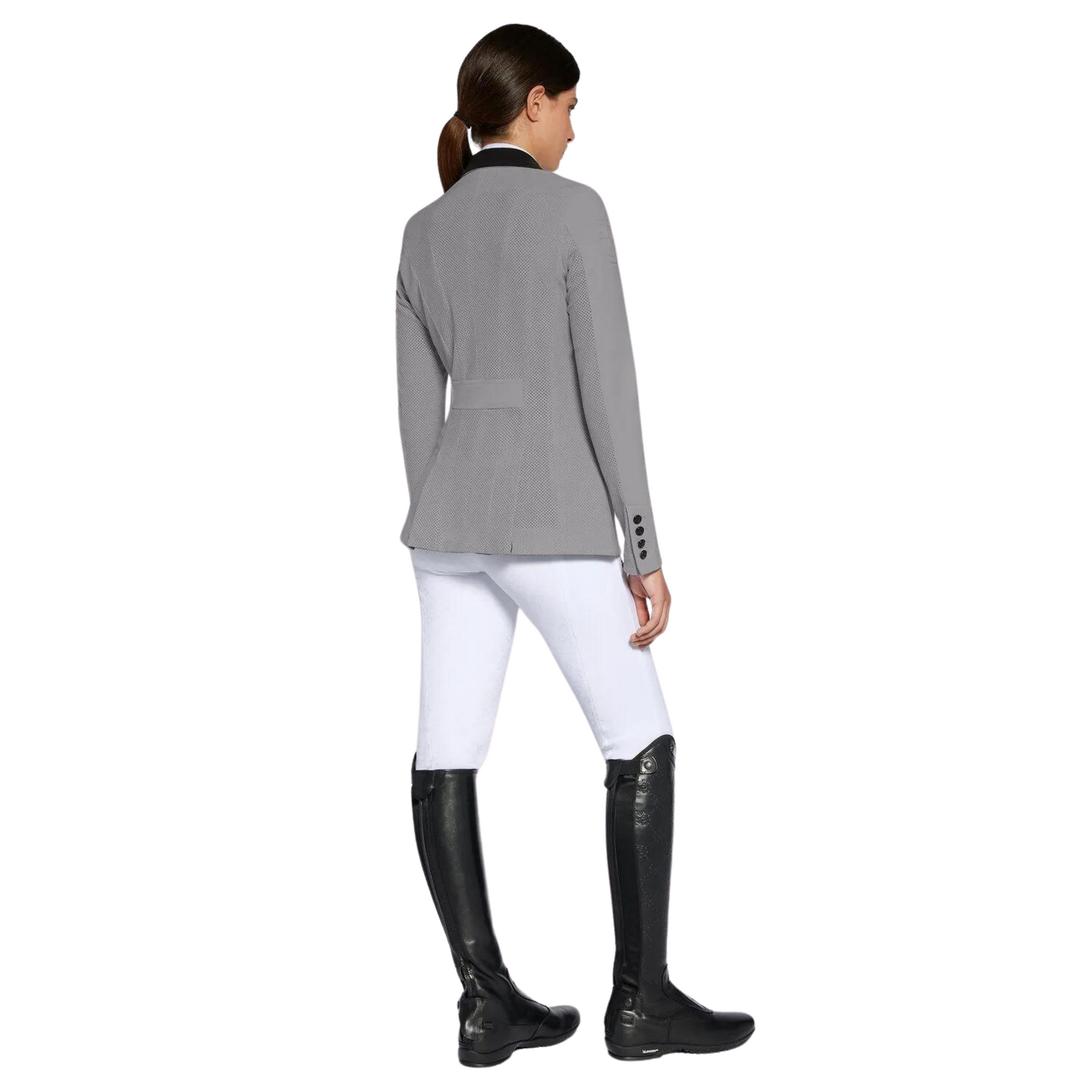 Cavalleria Toscana Competition Jacket - Grey w Perforated Inserts