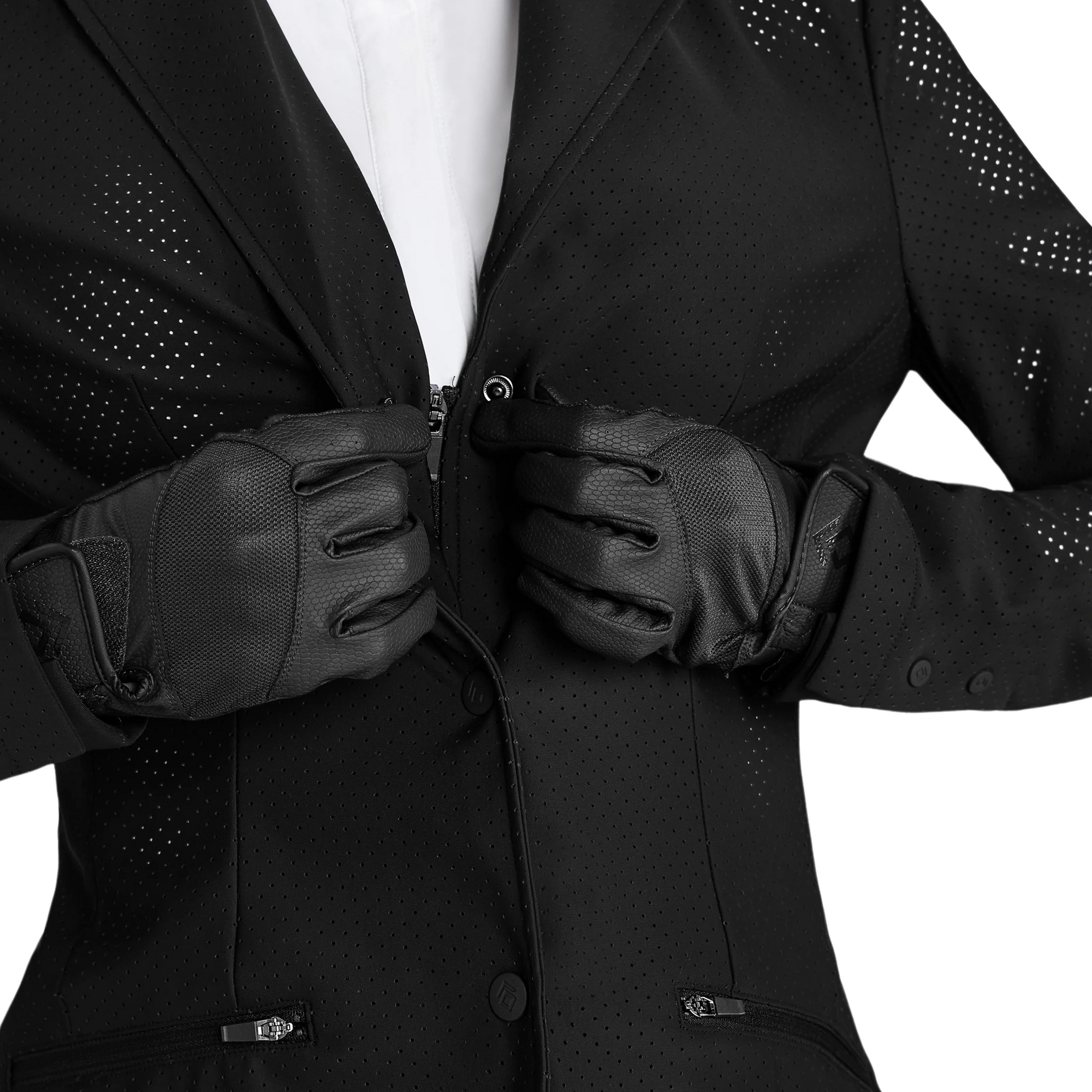 Aztec Diamond Ventilated Showjacket - Black