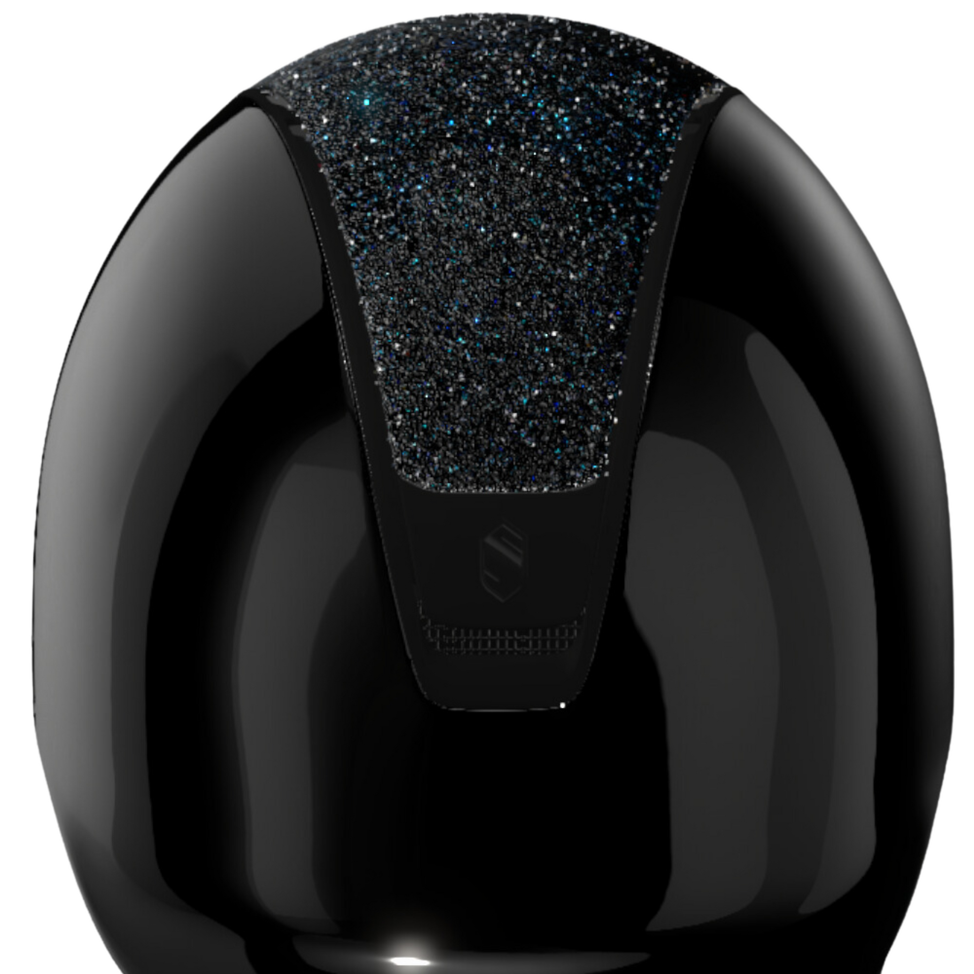 Samshield 2.0 Shadowglossy Helmet - Black Swarovski Summer Night Top, Crystal Fabric Blazon