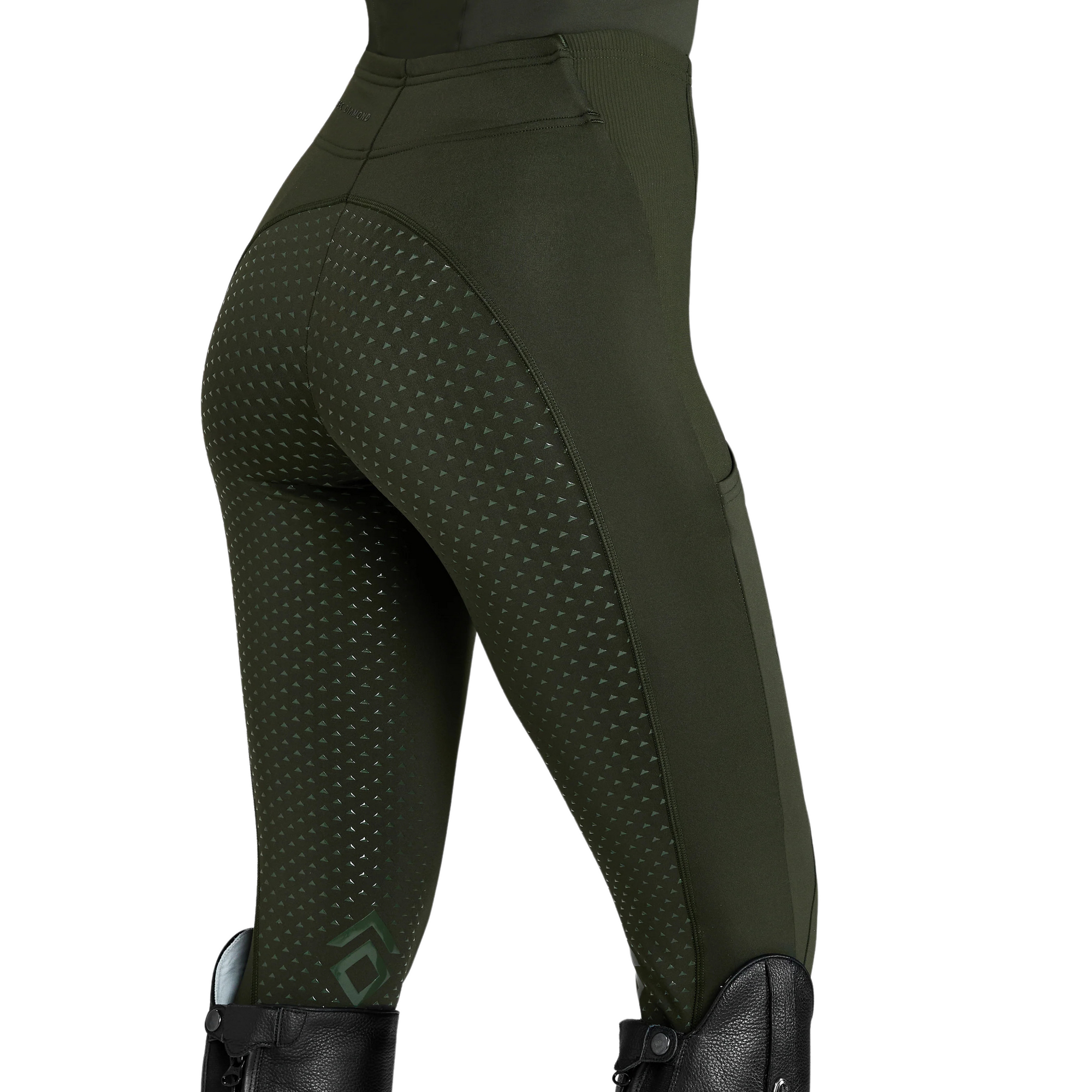 Aztec Diamond Core Leggings - Forest Green