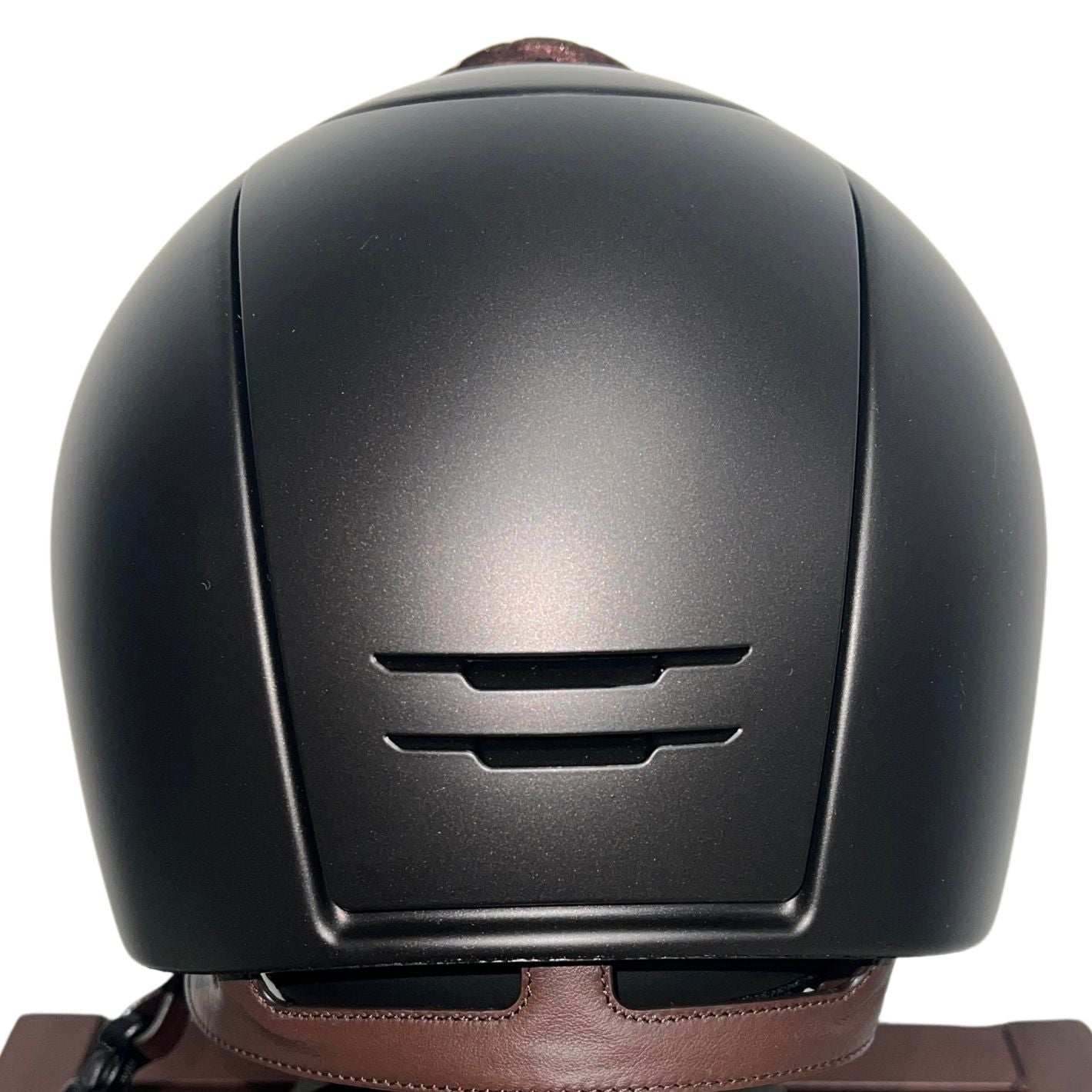 KEP Cromo 2.0 - Brown Glossy, Clear Swarovski Frame, Milano Velvet with Brown Chinstrap