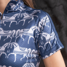 Load image into Gallery viewer, Ronner Plume Short Sleeve Steed Print - Shadow Blue
