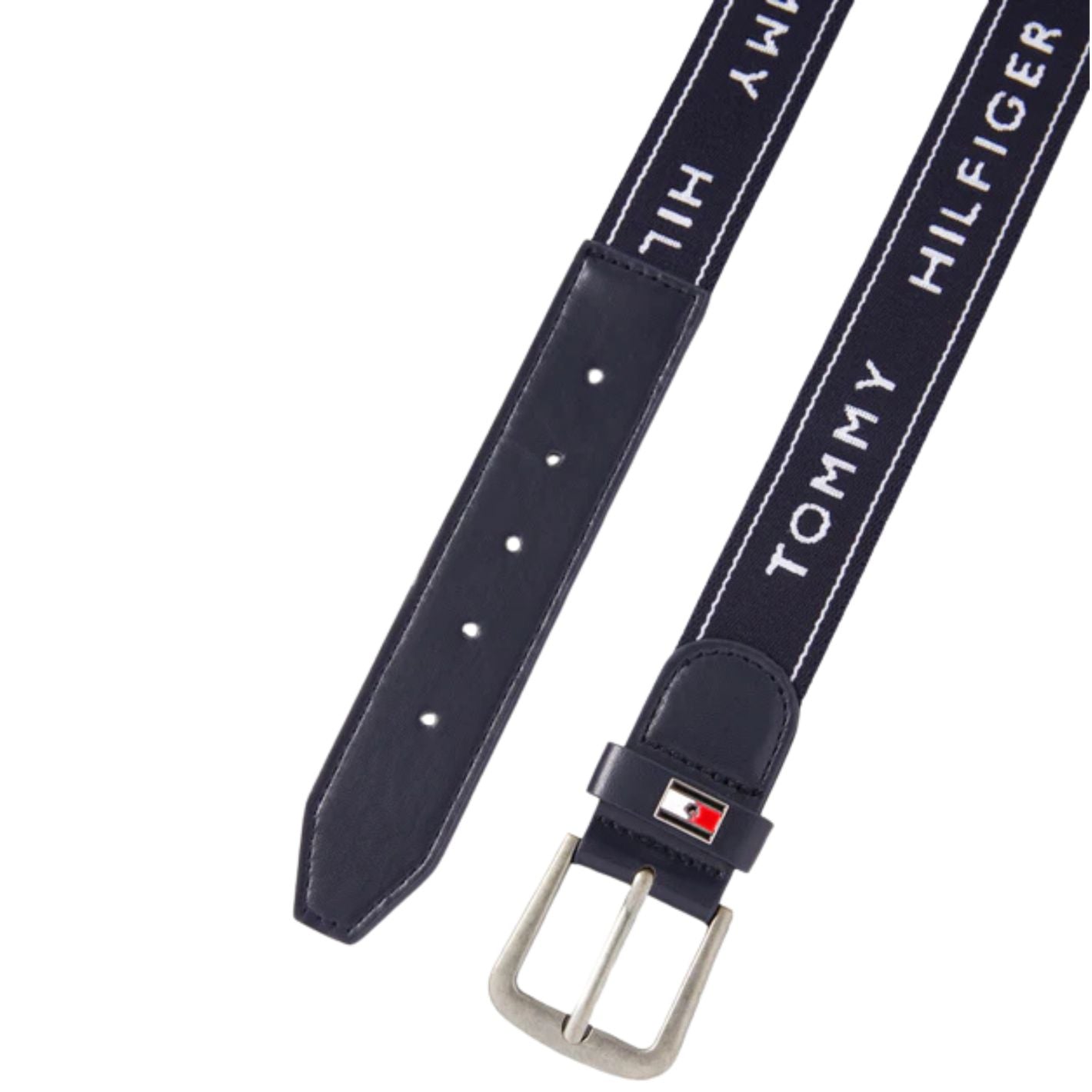 Tommy Hilfiger Cambria Stripe Belt - Navy