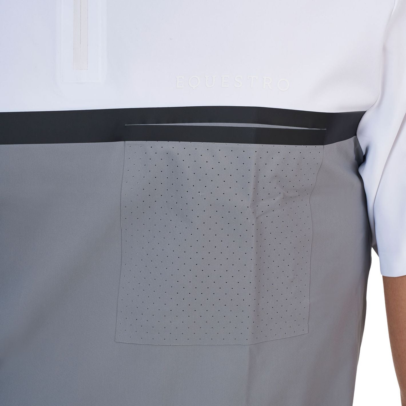 Equestro RiderTechnology Shirt - White/Grey