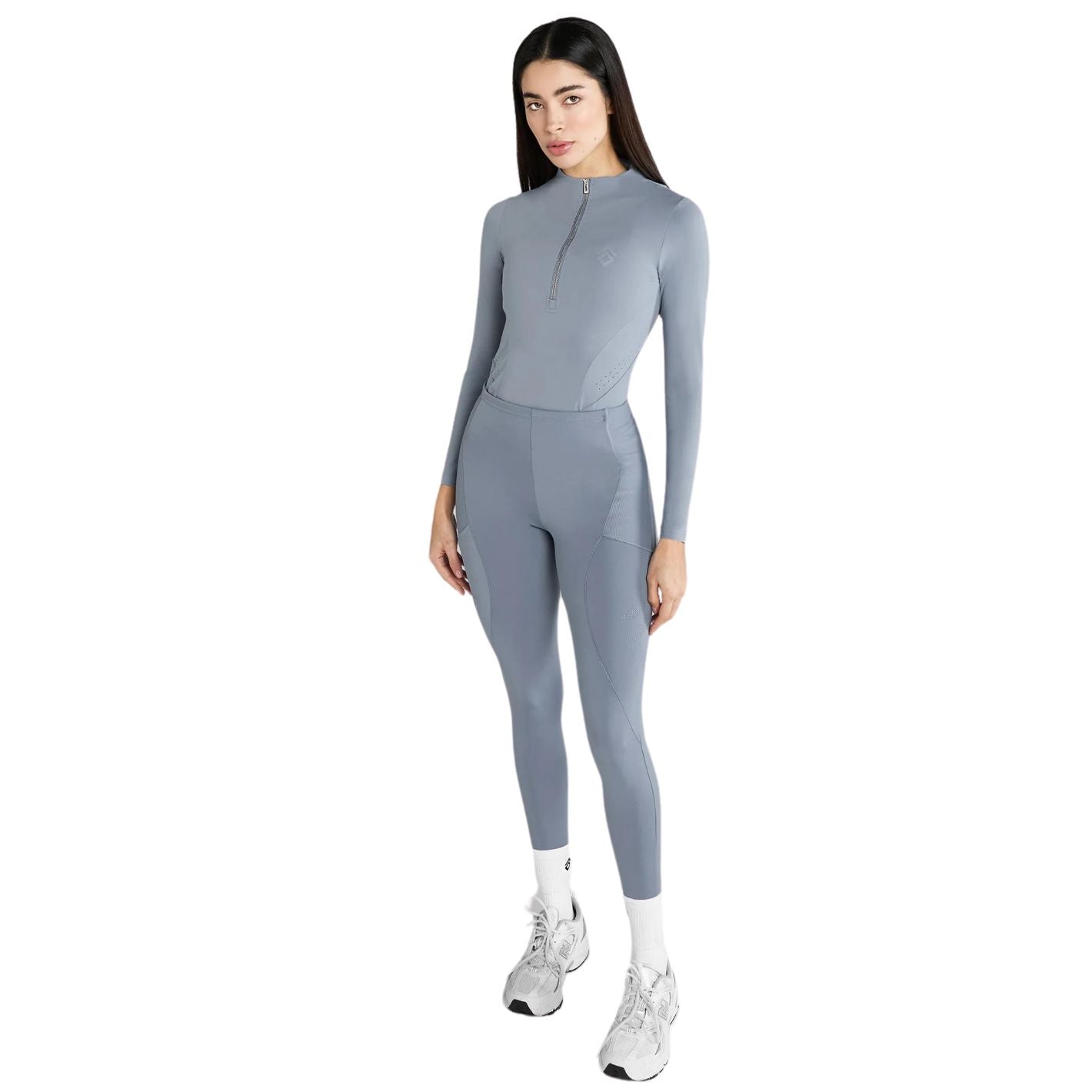 Aztec Diamond Core Long Sleeve Base Layer - Ash Blue