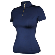 Load image into Gallery viewer, Equestrian Stockholm UV Protection Short Sleeve Top - Royal Classic
