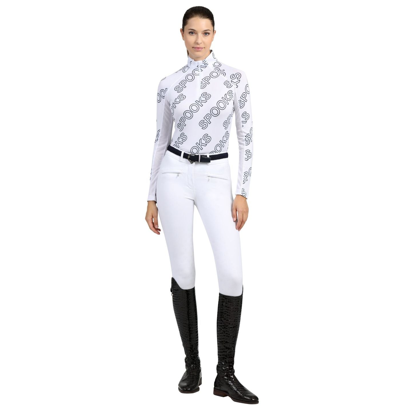 Spooks Niena Shirt - White/Black