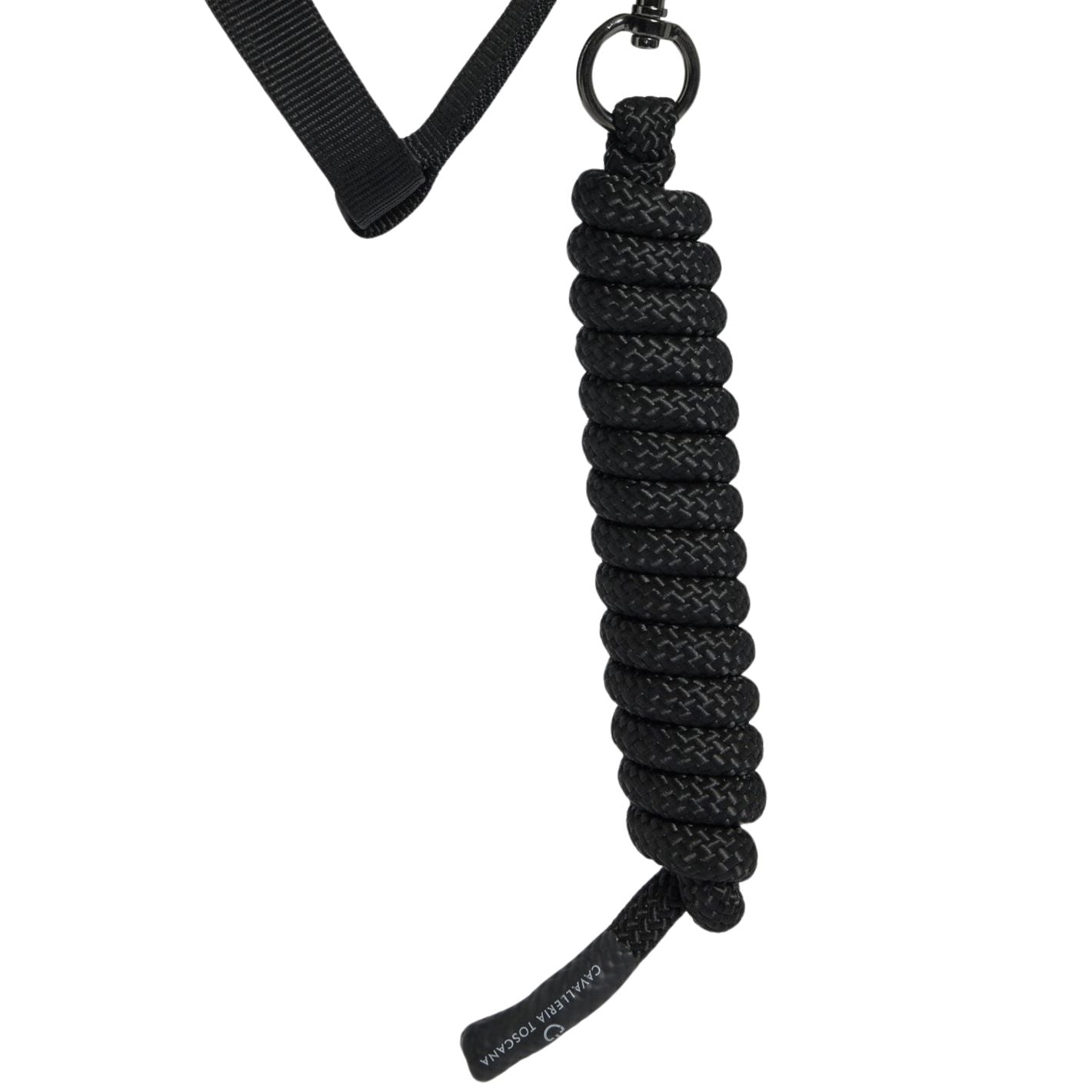 Cavalleria Toscana Headcollar & Leadrope Set - Black