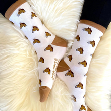 Load image into Gallery viewer, Dreamers &amp; Schemers - Horse Emoji Slippers
