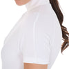 Equestro Slim Fit Stretch Competition Polo Shirt - White