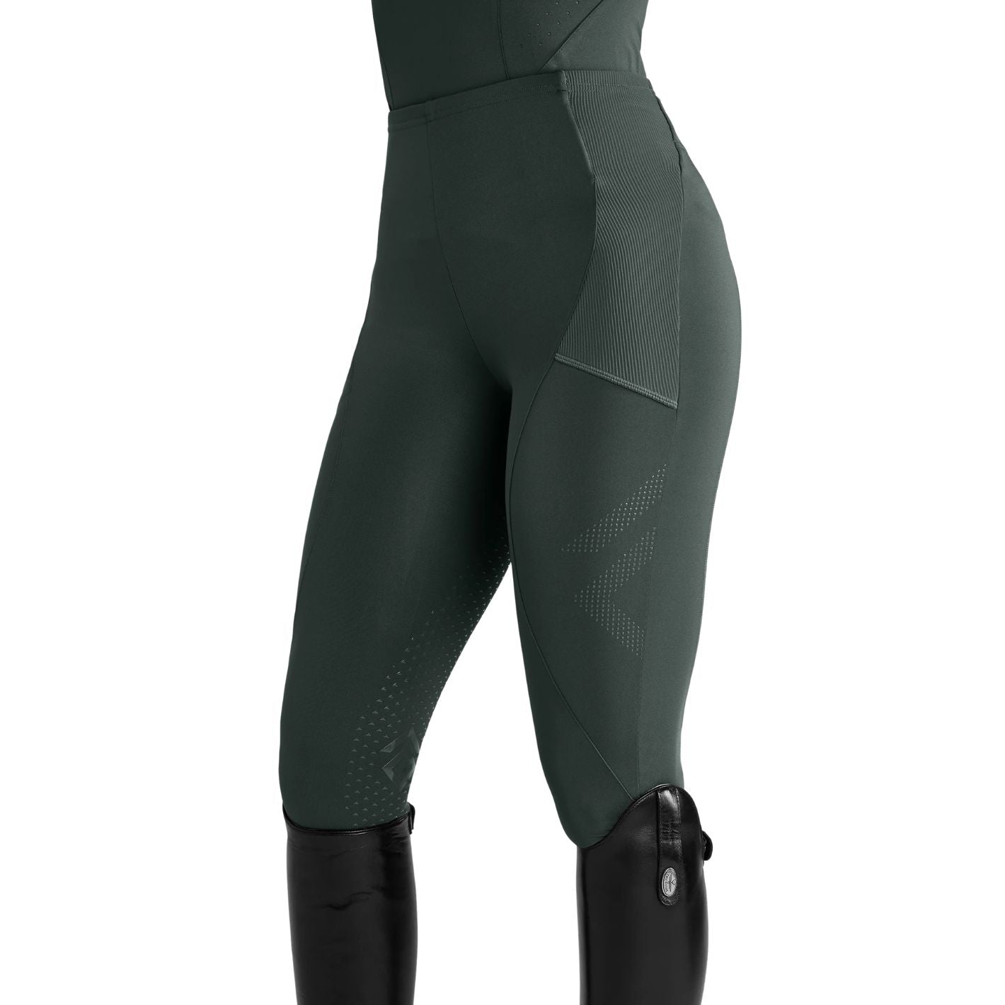 Aztec Diamond Core Leggings - Fern